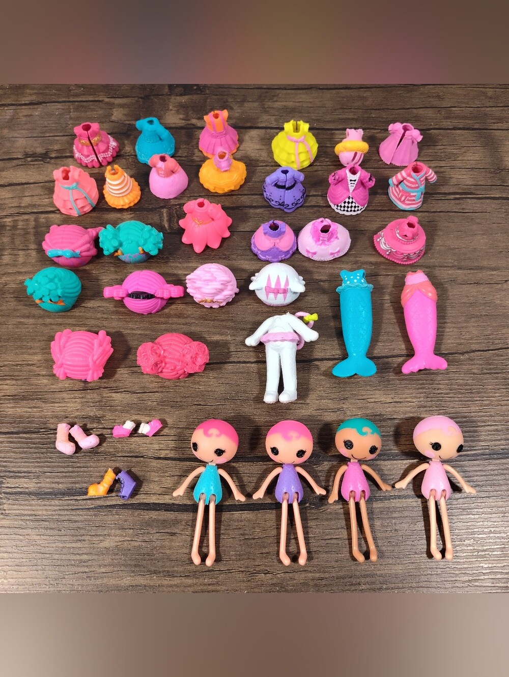 Lalaloopsy Mini Style And Swap Lot Of Figures And Accessories